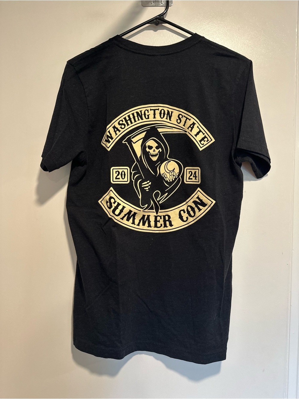 Grim Reaper Sz:M Washington State Summer Con biker-style rocker patch graphic.
